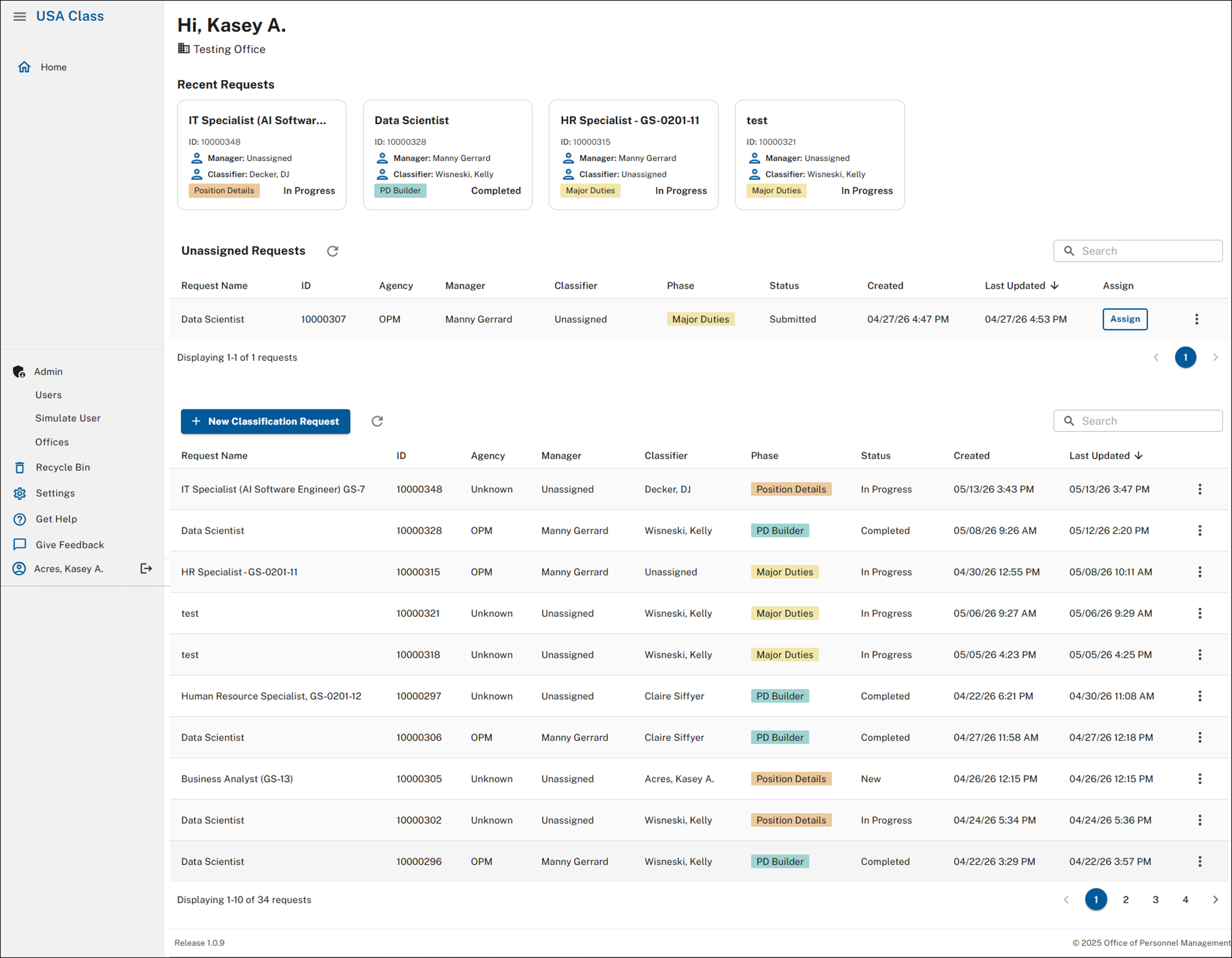 USA Class landing page