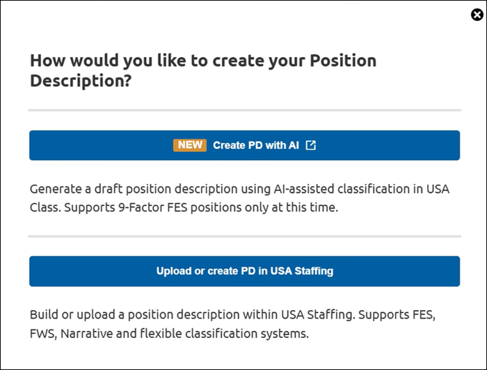 Create PD - USA Class option
